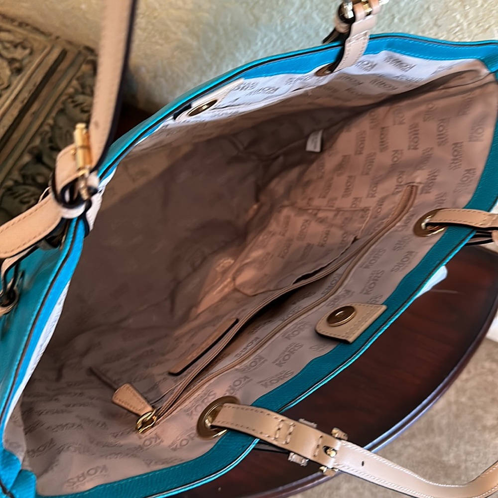 Michael Kors Turquoise Tote - Picture 5 of 10